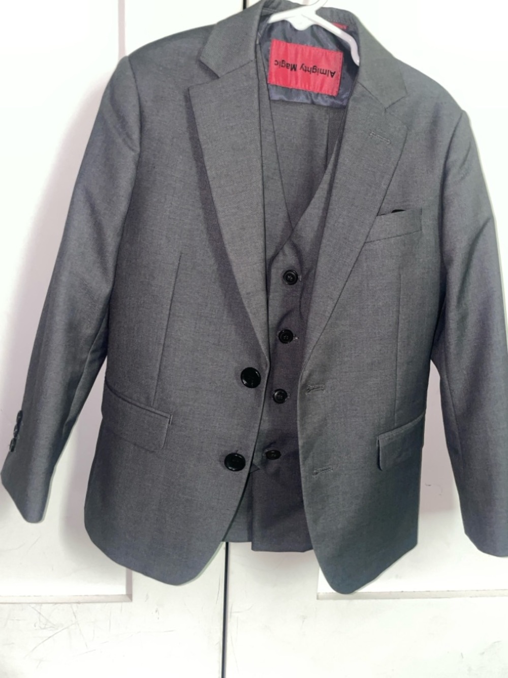 Boy’s Gray Three Piece Suit, size 5